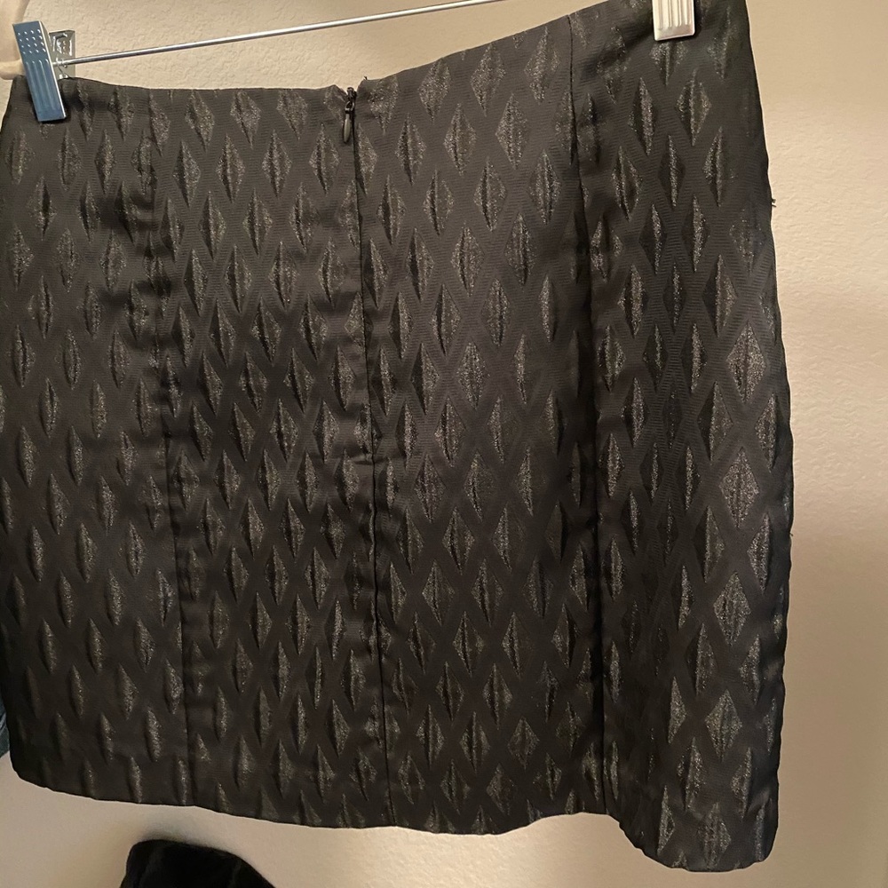 Black mini skirt